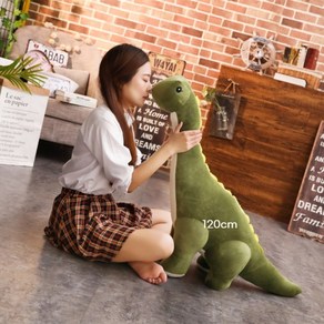 파란 공룡 인형 대형 공룡 브라키오사우르스 선물 항공배송, 50cm, 그린, 1개