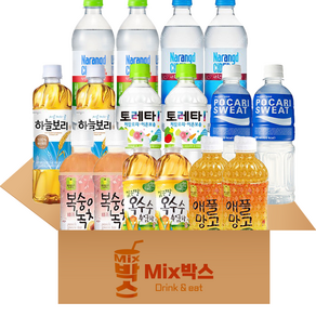 [믹스박스] 페트 음료 8종세트 (제로탄산 이온음료), 1세트, 500ml