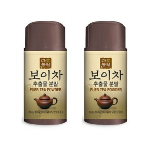 보이차 추출물 분말 푸얼차 흑차 40g, 1개입, 2개