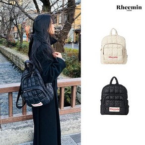 [리민] RHEEMIN BISCUIT MINI POKET BACKPACK - BLACK