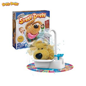 스핀마스터 가족 액션 친구 파티 Soggy Doggy 샤워하는 강아지 보드 게임, 도기, 1개