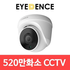 아이던스 EDN-QD1 / 520만화소 QHD 실내 CCTV 적외선 보안 감시 돔카메라, EDN-QD1+영상전원케이블10M, 1개