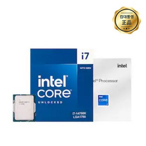 인텔 코어 intel core i7-14세대 14700K 정품 벌크 새상품 당일배송