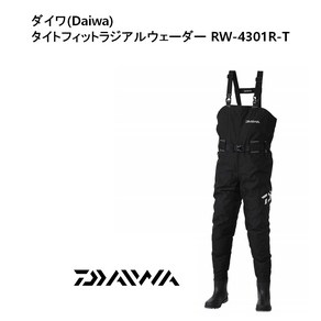 다이와(DAIWA)피싱 웨이더 멜빵장화 타이트핏 레이디얼 블랙 RW-4301R-T