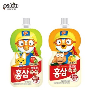 뽀로로 홍삼쏙쏙 20개(사과매실10+오렌지10)/아기홍삼, 100ml