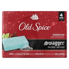 올드스파이스 Old Spice 남성용 비누 엑스트라 클린 360G 바 4개