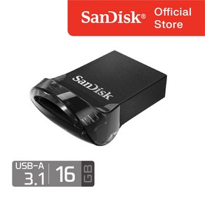 샌디스크 정품 을트라 핏 USB 메모리 초소형 드라이브 16 GB 기가 SDCZ430