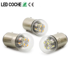 LED 오토바이 12V 48V 전구 G18 Smd 2개 조명 3014 R5w 램프 칩 표시기 24V 6V 장비 신호 R10W 자동차, BA15D, Red