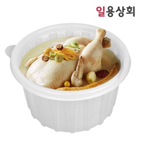 [ILYONG] 미니 탕용기 JH 158파이 대 1000ml 100세트 PP 반투명 삼계탕용기