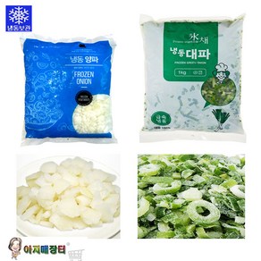 냉동양파다이스 냉동 대파슬라이스 세트(각1kg)