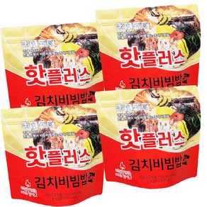 핫플러스 전투식량 발열도시락 김치 비빔밥, 4개, 110g