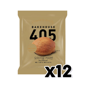 405 오리지널 커피번 베이커리빵 80g x 12개