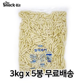 맛찬들 백미 밀떡볶이 소 3kg (무료배송) 밀떡 떡볶이떡, 5개