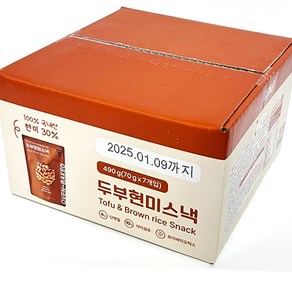 것플렉스 두부현미스낵 490g 70g x 7, 7개