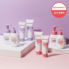 더블하트 유아용 스킨케어 로션 크림+손수건증정, 포밍워시(소프트파우더리향), 1개, 300ml