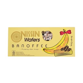 인도네시아 니신 NISSIN 와퍼 바노피 바나나커피맛 137g 과자 / Wafes BANOFFEE, 1개