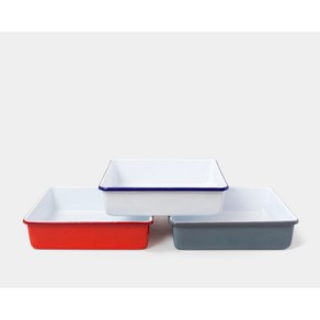 FALCON ENAMELWARE 팔콘 에나멜웨어 법랑 사각 베이킹 트레이 25cm x 25cm x 6cm