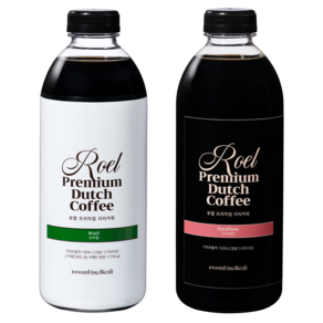 로엘 더치커피 콜드브루 원액 브라질 1L + 디카페인 1L, 2개, 1개입