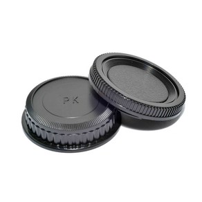 펜탁스 K 렌즈캡 / 바디캡 세트 - Pentax K rear lens cap / camera body cap set