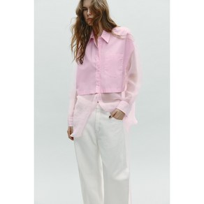 ZARA 자라 오버사이즈 오간자 셔츠 5063023 5063/023