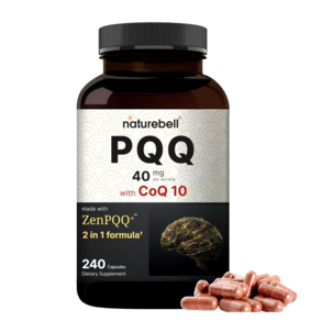 네이처벨 PQQ 캡슐당 20mg 코큐텐 5mg 240캡슐, 1개, 240정