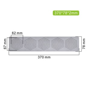 나뭇잎틀 장식 실리콘몰드 시트 가니쉬, T육각형 벌집틀 - 얇은 타입, 1개