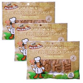 마이도기 소프트 미니 델리셔스 소세지 강아지 간식, 대구맛, 3개