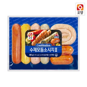 사조오양 [퀴클리몰] 수제 모듬 소시지 385g 냉동 후랑크소시지, 15개