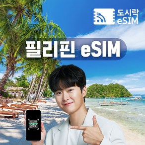 필리핀이심 eSIM 데이터 무제한 유심 세부 보홀 보라카이 e심, 2GB/일, 6일, 1개