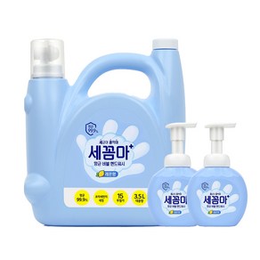 LG 생활건강 세꼼마 핸드워시 대용량 3.5L 레몬 + 공병 250ml x2개, 1개