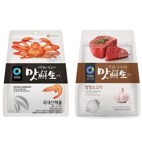 청정원 맛선생해물2개+청청소고기2개, 1개, 1g