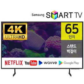 거상테크 삼성 24년형 65인치 4K UHD 스마트 TV 넷플릭스 유튜브 웨이브 65DU7200, 방문설치, 벽걸이형, 65