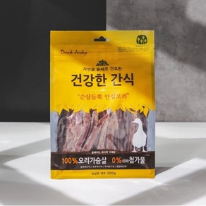 건강한간식 순살듬뿍 안심오리 300g, 1개