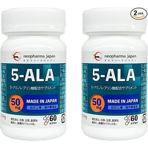 네오파르마 재팬 5-ALA 50mg 아미노산 5-아미노 레불산 블렌딩 보충제 60정(60일 공급), 60정, 10개