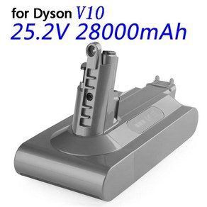 2022 V10 앱솔루트 코드프리 진공 청소기 교체용 배터리 V10 배터리 252V 28000mAh 신제품, 1) 12800mAh, 한개옵션1