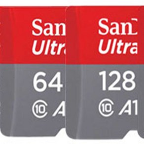 샌디스크 MICRO SD 카드 울트라 64GB 128GB A1 QUAB 핸드폰 스마트폰 블랙박스 메모리카드