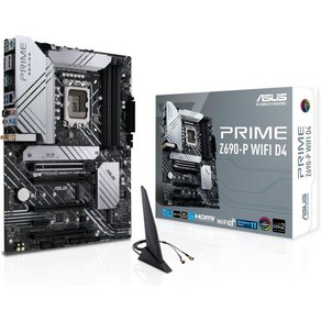 ASUS Pime Z690-P LGA1700 ATX 마더보드 - PCIe 5.0 DDR4 141 파워 스테이지 3배 M.2 WiFi 6 BT v5.2 2.5Gb LAN 전면