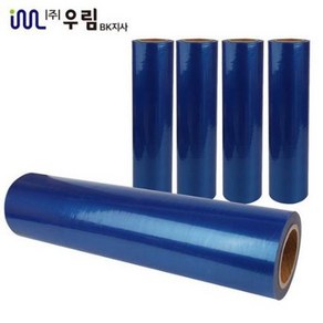 청보호테이프 청보호필름 보호랩 청색랩 41MIC 500mm X 150m 4개, 블루