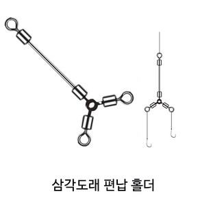 SZ몰 삼각도래 편납 홀더 가짓줄 채비엉킴 방지 채비 중층내림 회전 도래