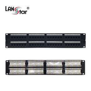 LANsta UTP 48포트 패치판넬 Cat.5E 2U LS-EPLB-48P19, 1개