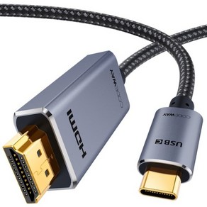 [CODEWAY] Type-C 3.1 to HDMI 1.4 미러링 케이블 넷플릭스지원 CH14CH1M0 [1m], 1개