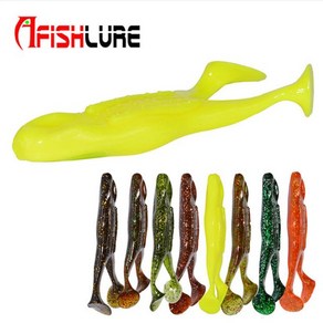 AFISHLURE 소프트 가물치 프로그 웜 베이트 낚시용웜 루어웜 글, 색상:2번(2개입)