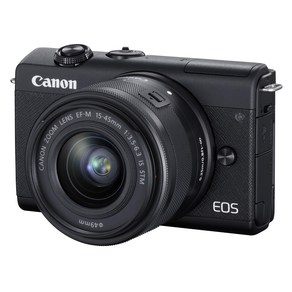 Canon 미러리스 SLR 카메라 EOS M200 표준 줌 키트 블랙 EOSM200BK-1545ISSTMLK