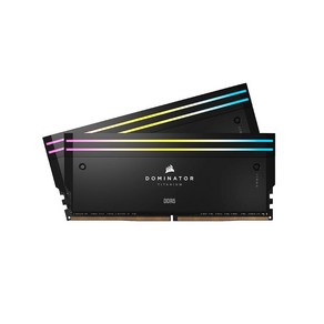 CORSAIR Dominato 티타늄 RGB DDR5 RAM 32GB 2x16GB 6000MHz CL30 인텔 XMP iCUE 호환 컴퓨터 메모리 - 화이트 CMP32GX5M2B, 32GB (2x16GB)_블랙, 2개