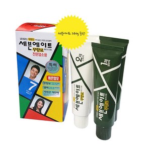 동성제약 세븐에이트 무향료 칼라크림 전문업소용 240g(1제 120g 2개 2제 120g 2개) 대용량 1통, 업소용(6호) 자연스런 갈색, 1개