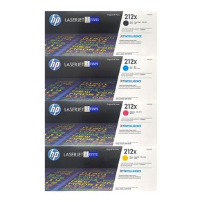 HP HP 정품토너 212X W2120X W2121X W2122X W2123X M554 M555 dn x z 대용량 색상선택, 검정(W2120X), 1개