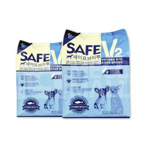 (메카몰) SAFEV2 세이프브이투 연어고기 강아지사료 2kg x 2, 2개