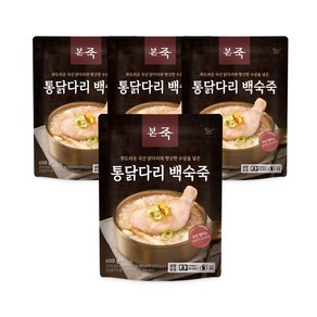 [본죽] 통닭다리 백숙죽 600g 4팩, 4개