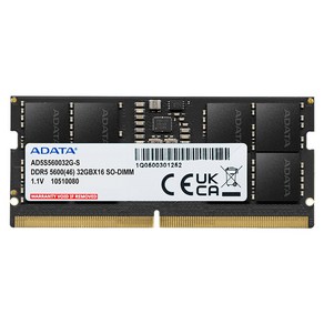 ADATA 노트북 DDR5-5600 CL46 서린 (32GB)