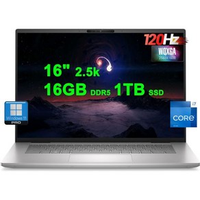 Dell Inspion 16 Plus 7630 비즈니스 노트북  16인치 2560x1600 120Hz 인텔 10코어 i7-13620H 16GB DDR5 1TB SSD 백라이, 16GB DDR5  1TB SSD, 1개